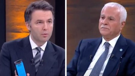 Koray Aydın “99 sarsıntısında yağma olmadı” dedi, sunucu gazete küpürlerini göstermek isteyince sıkıntı anlar yaşadı